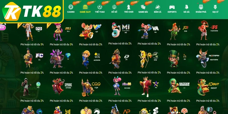 Trải nghiệm quay hũ săn Jackpot đỉnh cao tại nổ hũ TK88
