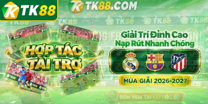 Giao diện cá cược Thể thao TK88 hiện đại và mượt mà trên di động Giao diện cá cược Thể thao TK88 hiện đại và mượt mà trên di động