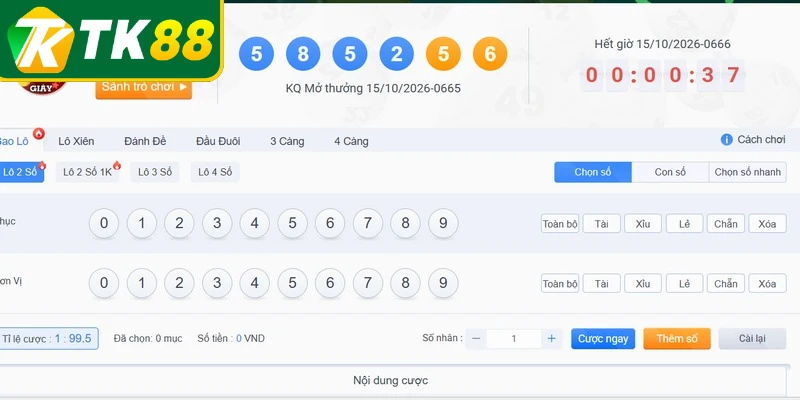 Hướng dẫn chốt số lô đề đơn giản tại Xổ số TK88 Hướng dẫn chốt số lô đề đơn giản tại Xổ số TK88